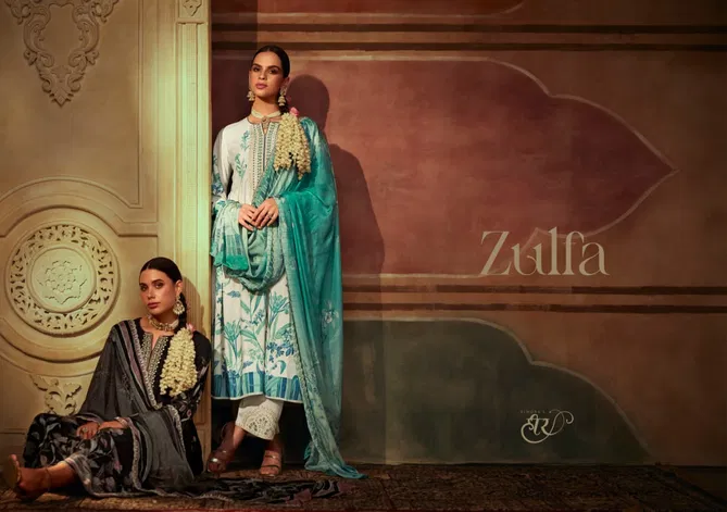 Zulfa By Kimora Pure Muslin Printed Embroidery Salwar Kameez Wholesale Shop In Surat